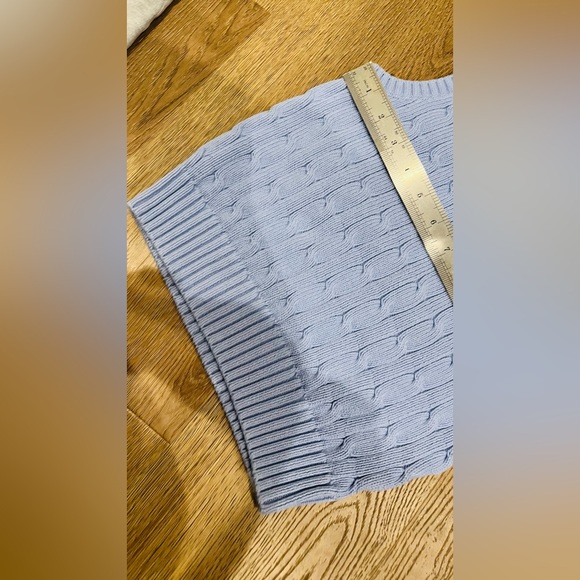 Polo Ralph Lauren Boys’ Cable Knit Sweater Vest, Size 4/4T, Light Blue - Picture 7 of 7